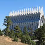 The chapel is the architectural centerpiece of the United States Air Force Academy in Colorado Springs. - photos by Joe Alexander