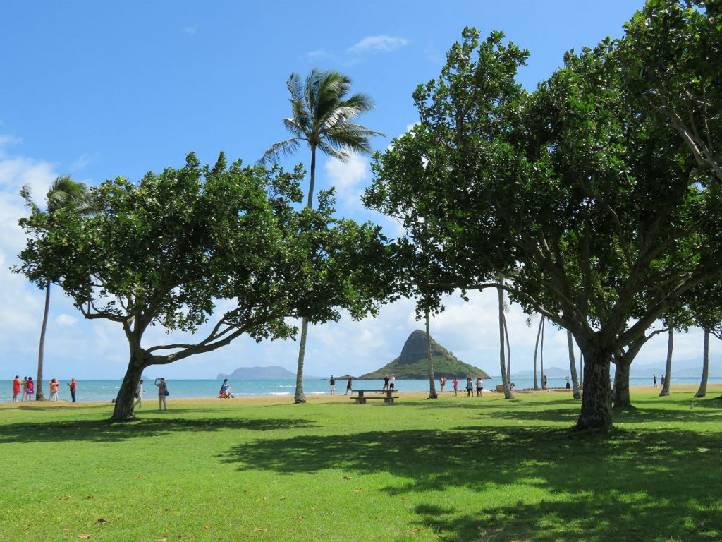 Following the Kamehameha Highway along the northeast coast of Oahu, Hawaii. Sandy beaches, rocky coastlines, scenic islands, mountains, rain forests, sunshine and storm clouds all come together. - photos by Joe Alexander