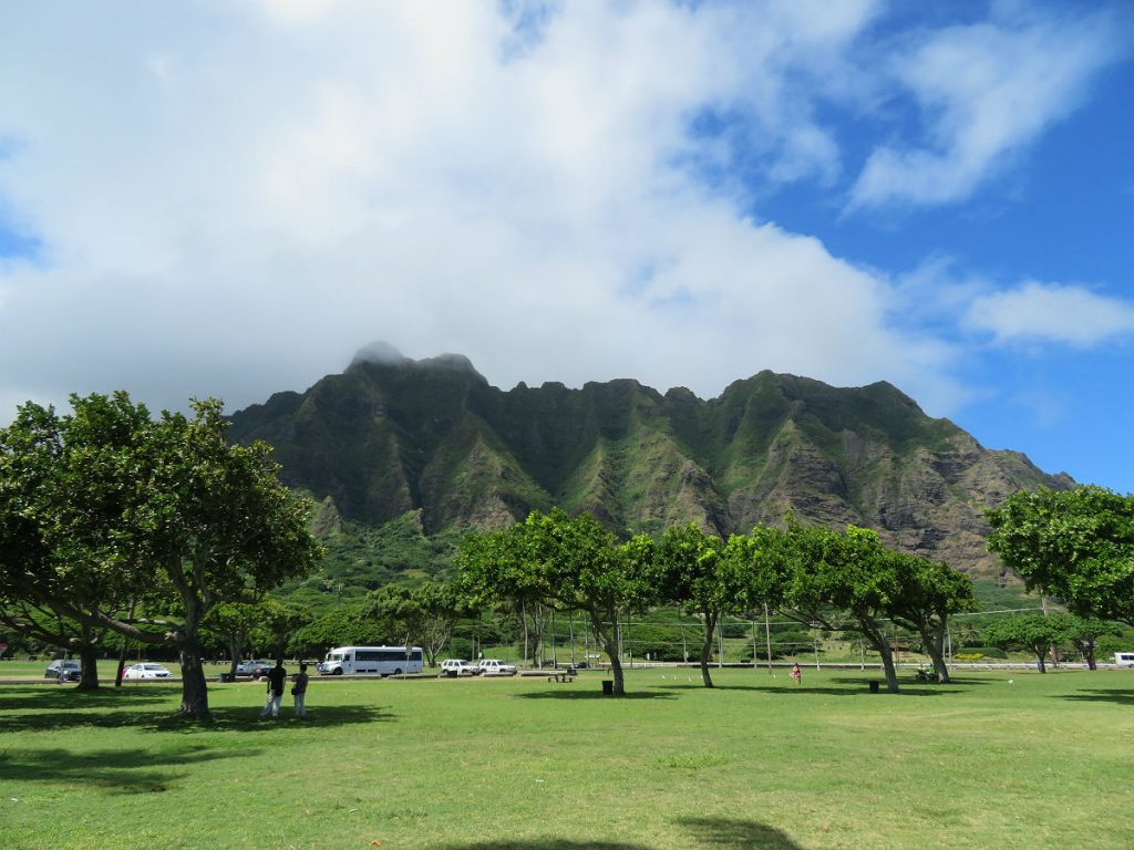 Following the Kamehameha Highway along the northeast coast of Oahu, Hawaii. Sandy beaches, rocky coastlines, scenic islands, mountains, rain forests, sunshine and storm clouds all come together. - photos by Joe Alexander
