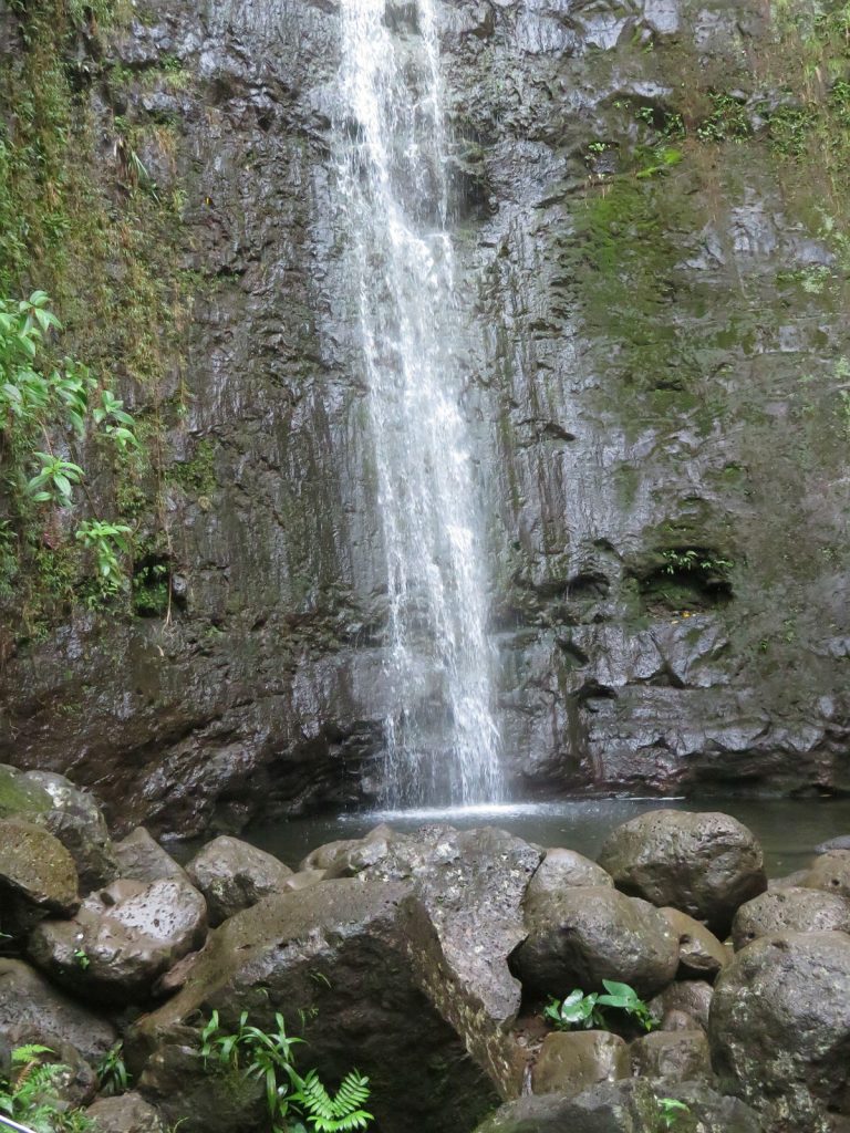 A soggy trek through the jungle to a secluded waterfall just a few miles from Waikiki Beach in Oahu, Hawaii. – photos by Joe Alexander