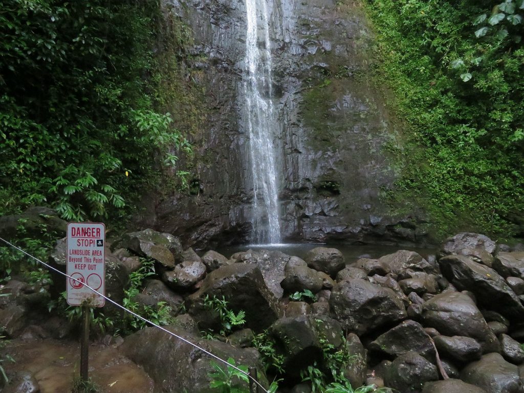 A soggy trek through the jungle to a secluded waterfall just a few miles from Waikiki Beach in Oahu, Hawaii. – photos by Joe Alexander