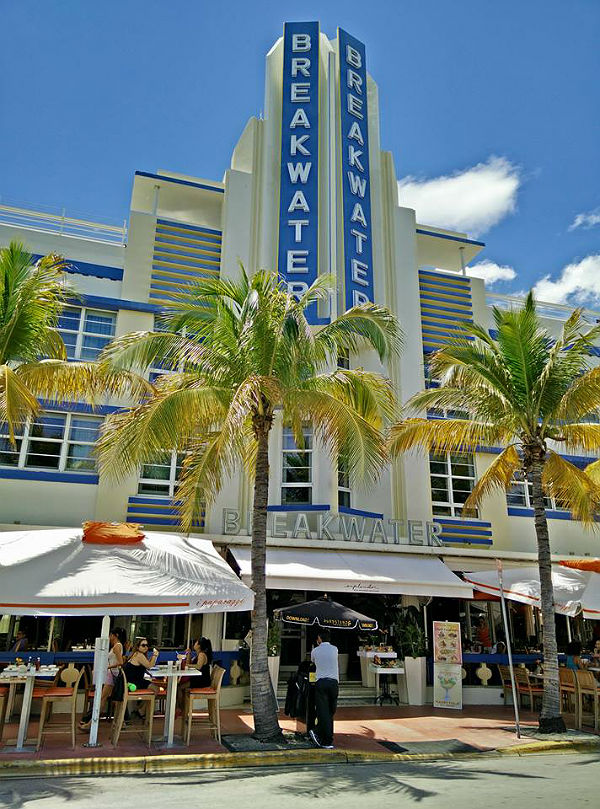 Ocean Drive and the iconic beach-front deco buildings in Miami Beach, Florida. - photos by Joe Alexander