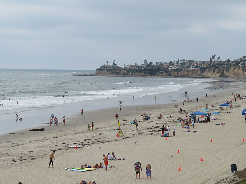Pacific Beach is north of the inlets of San Diego Bay and Mission Bay. It has long been a haven for Southern California vacationers and surfers. - photos by Joe Alexander