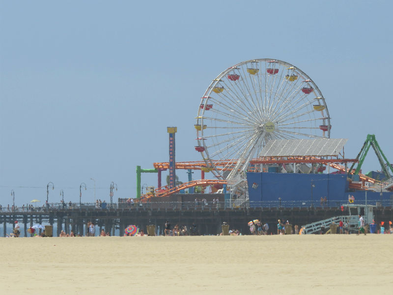 When many people think of Los Angeles-area beaches, they think of Santa Monica and the iconic Santa Monica Pier. - photos by Joe Alexander