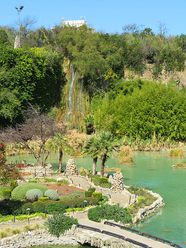 The Japanese Tea Gardens in Brackenridge Park in San Antonio were originally built as a WPA Project before World War II.