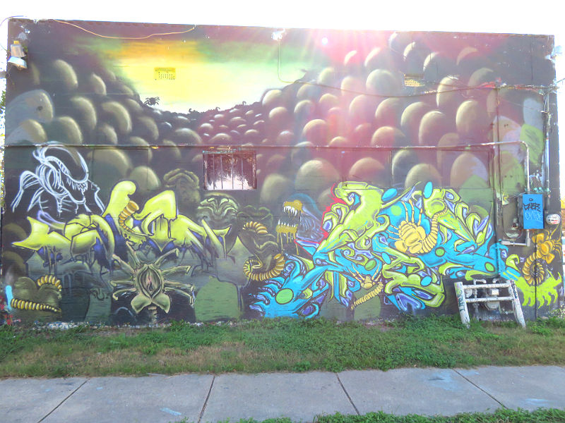 This mural was on the side of a business building on the near West Side of San Antonio.