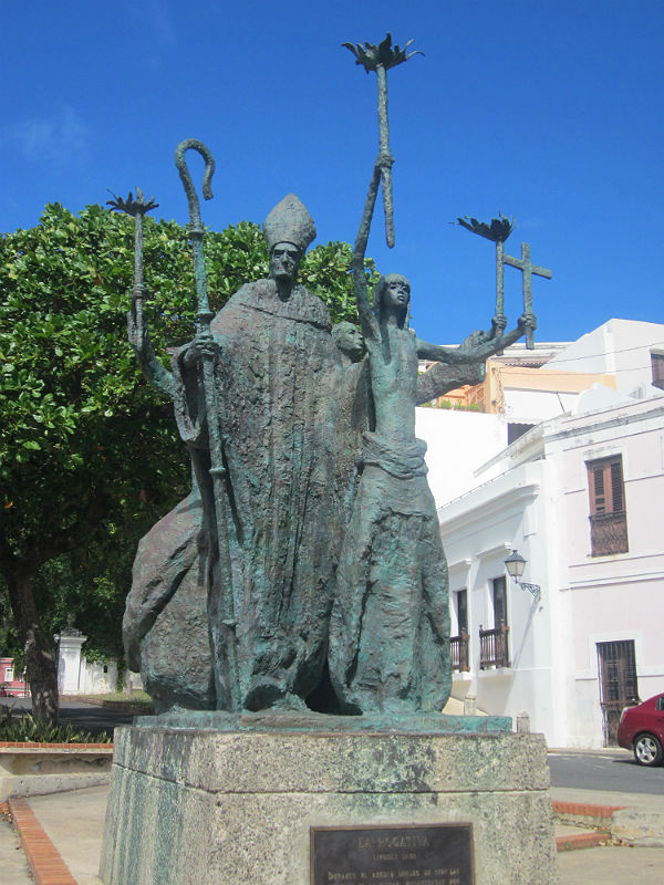 The are statues all around the streets and in the parks of Old San Juan, Puerto Rico. - photos by Joe Alexander