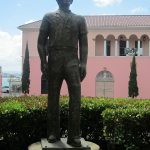 The are statues all around the streets and in the parks of Old San Juan, Puerto Rico. - photos by Joe Alexander