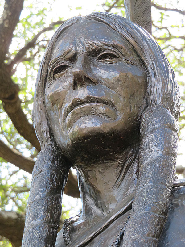 Quanah Parker statue outside the Briscoe Museum of Western Art in San Antonio. - photo by Joe Alexander