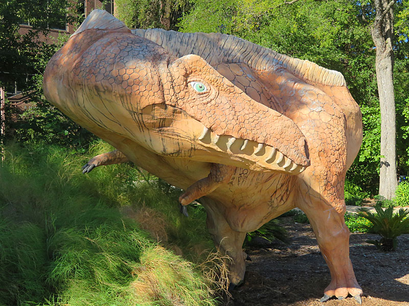 This dinosaur greets visitors to the grounds of the Witte Museum in San Antonio. - photo by Joe Alexander