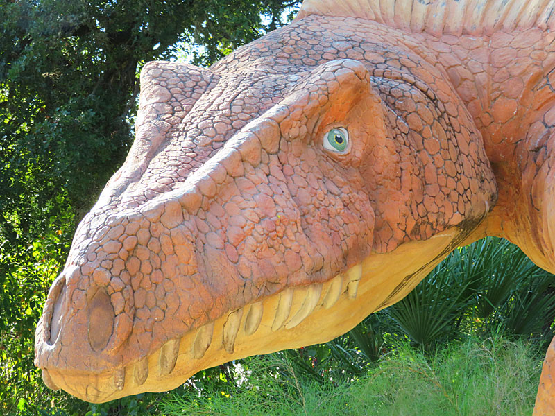 This dinosaur greets visitors to the grounds of the Witte Museum in San Antonio. - photo by Joe Alexander