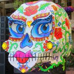 One of San Antonio's Dia De Los Muertos celebrations is at The Historic Pearl. Of course there are colorful skulls. - photo by Joe Alexander