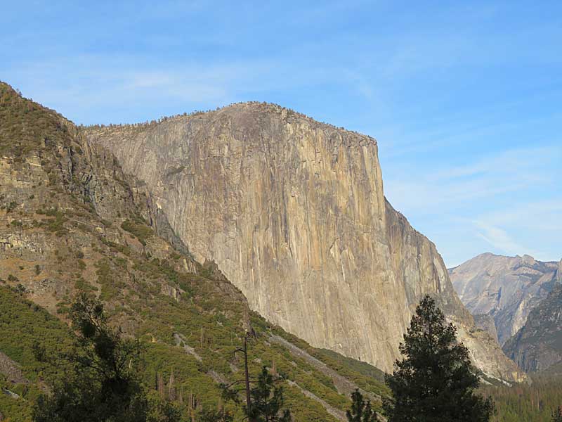 The valley in Yosemite National Park in late afternoon in the last week of October: El Capitan. - photo by Joe Alexander
