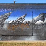 Mural on Hoefgen Street a few blocks south of the Alamodome. - photo by Joe Alexander