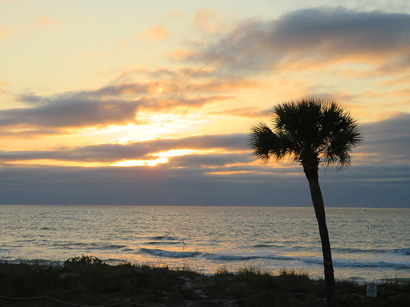 Watching the sunset at Pass-A-Grille on St. Pete Beach. – photo by Joe Alexander