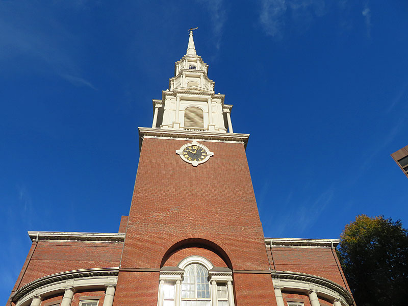 Park Street Church in downtown Boston. - photo by Joe Alexander
