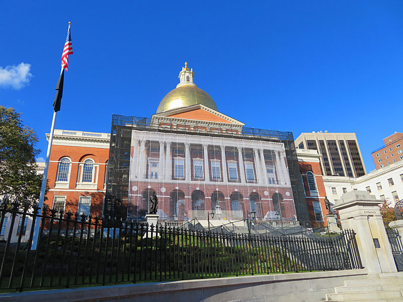 The Massachusetts State House in Boston in November, 2021. - photo by Joe Alexander
