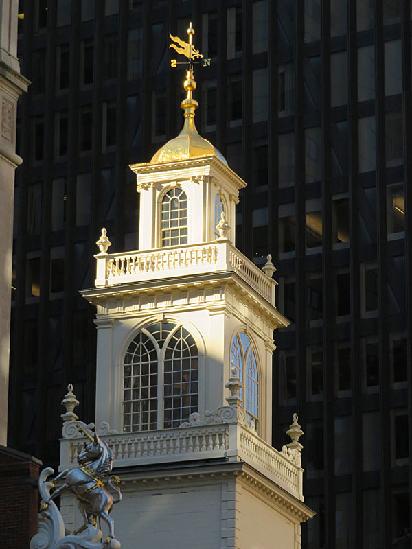 The Old State House in downtown Boston was built in 1713. - photo by Joe Alexander