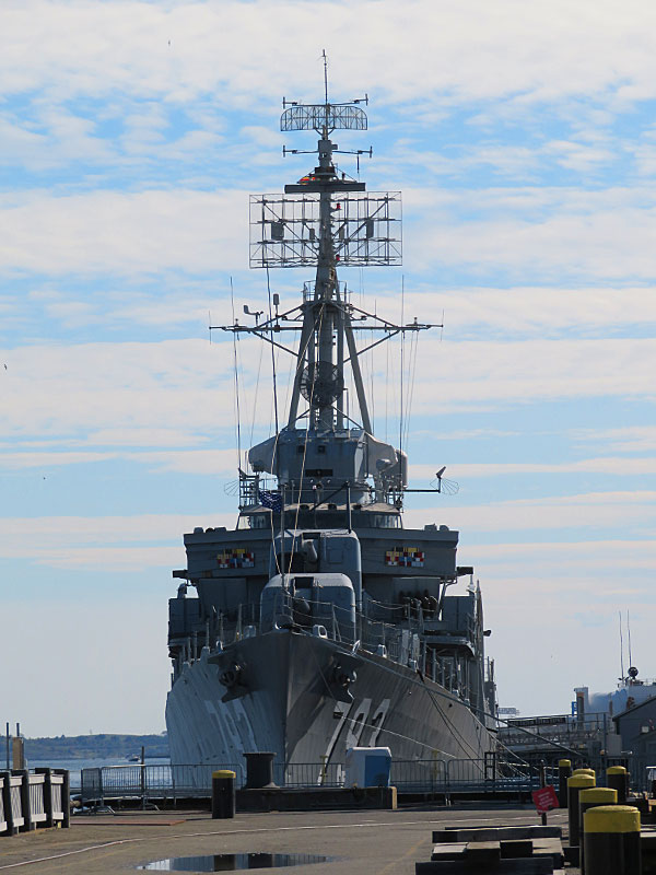 USS Cassin at the Boston Naval Shipyard. - photo by Joe Alexander